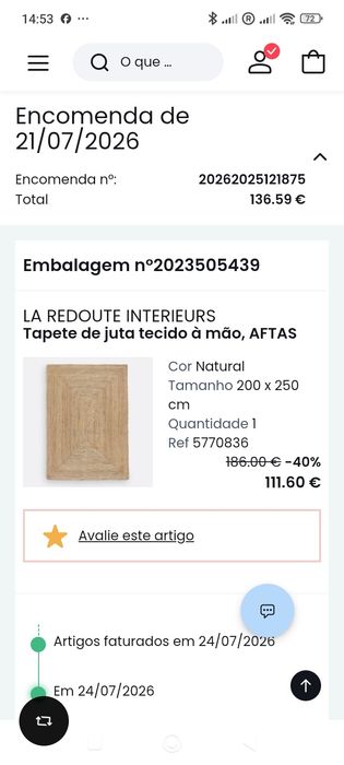 Tapete de juta.   .