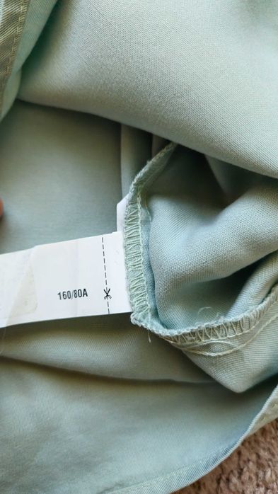 Sukienka miętowo-turkusowa oversize Zara rozm. XS