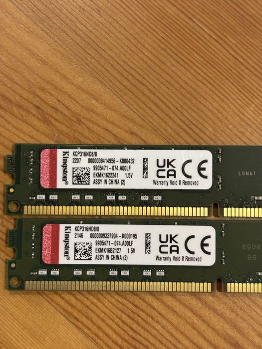 Memória RAM Kingston 16GB DDR3 2Rx8