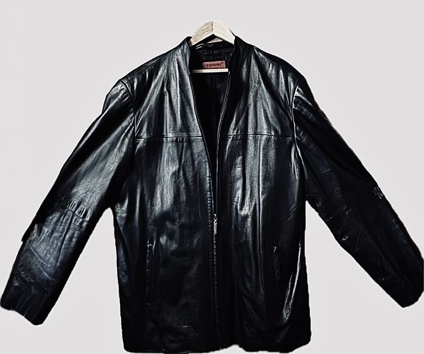 Мужская Кожаная куртка БОЛЬШОГО размера