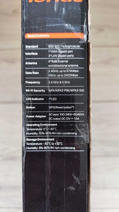 Router Tenda RX9 Wi-Fi 6