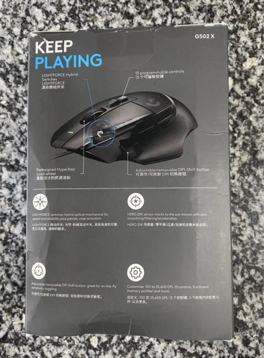 Rato Logitech G502X