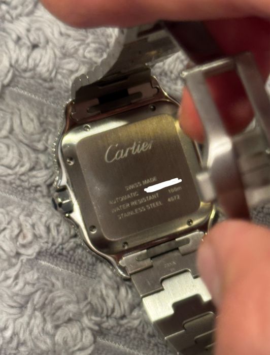 Cartier Santos Iced Out ref. WSAA0018