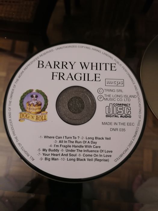 CD Barry White - Fragile (1994)