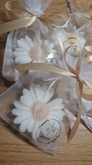 Podziękowania dla gości, świeca sojowa