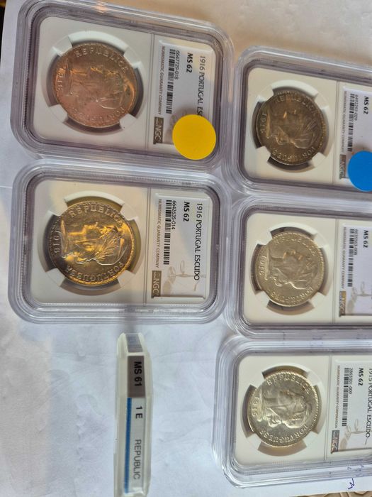 Moedas de 1 Ecudo prata ( 1915/1916