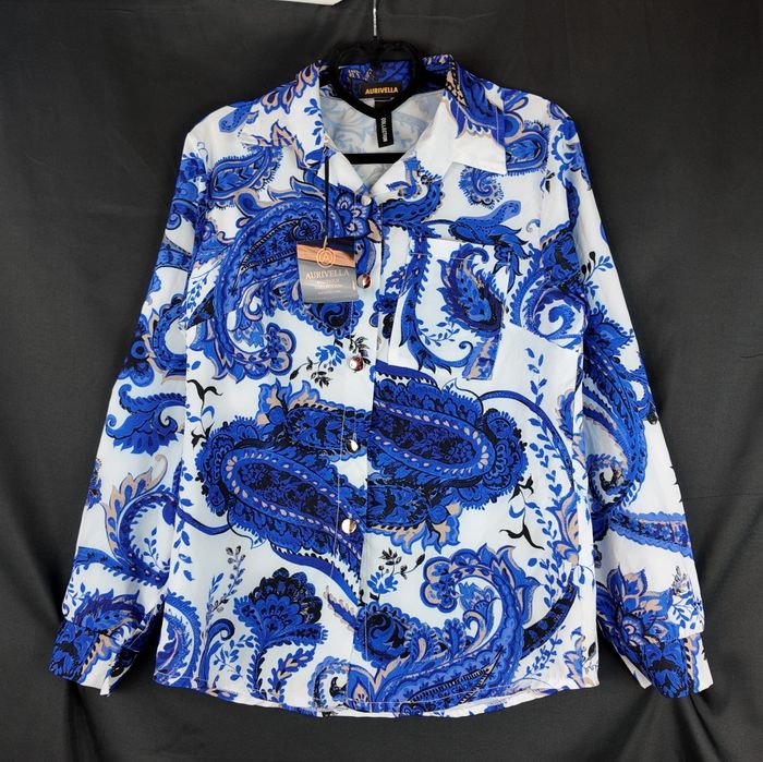 Aurivella Made in Italy Bluzka Paisley Nowa z Metką Kolekcja