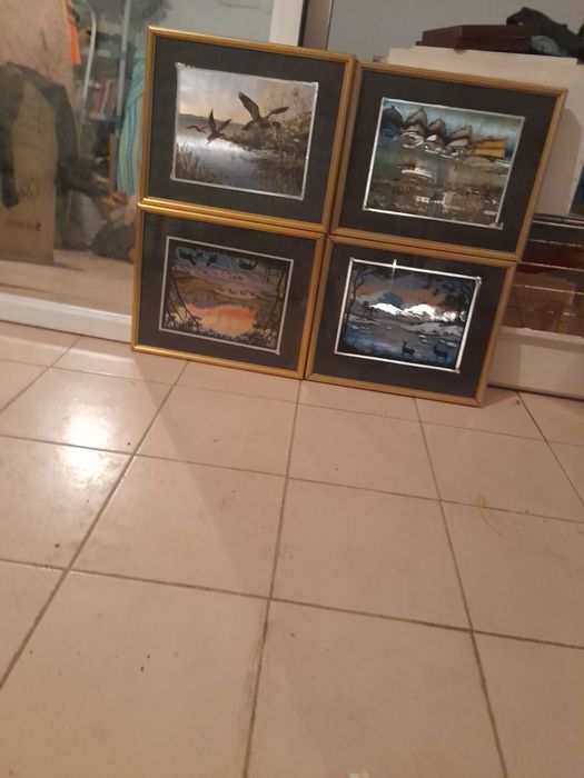 Quatro quadros de colecção , usados em bom estado.