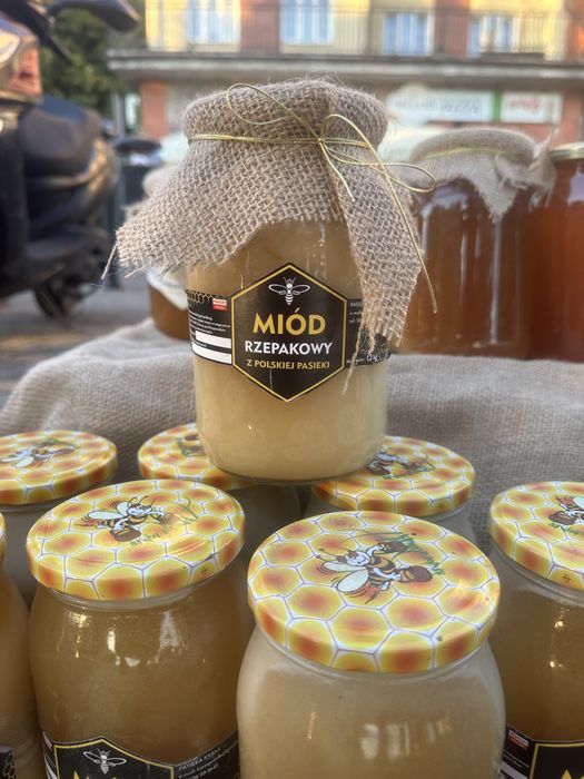 Naturalny Miód Rzepakowy Prosto z Pasieki 1,2 kg