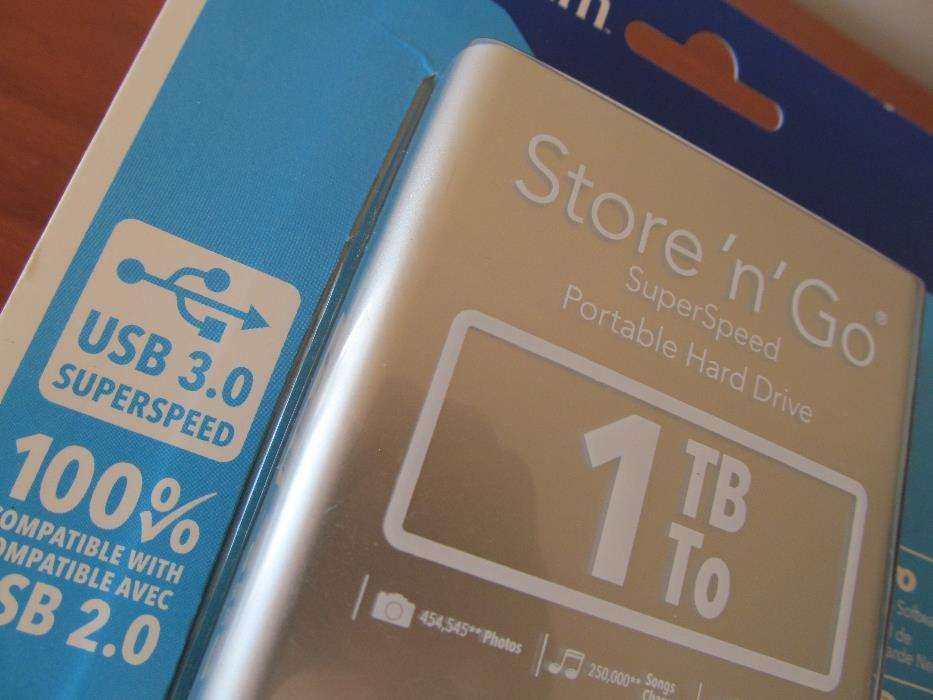 Verbatim Store&#x27;n&#x27;Go External Hard Drive USB 3.0 1TB - 2.5&#x27;&#x27; (Silver)64550763479298122