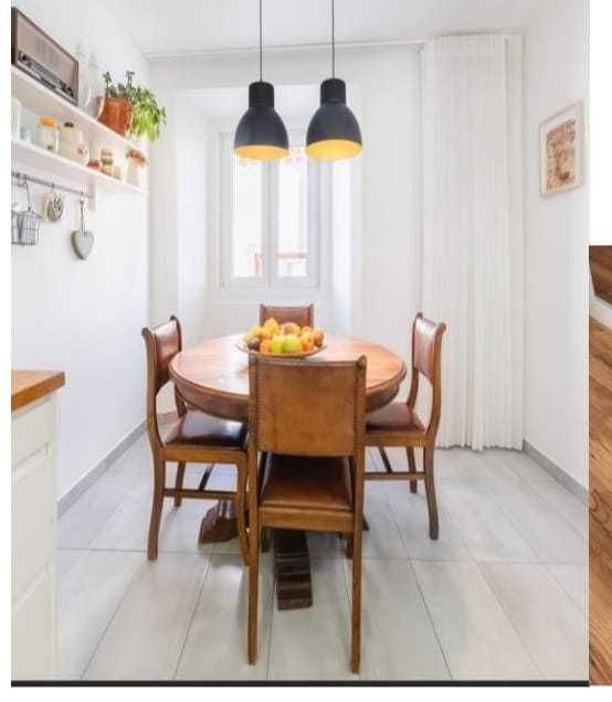 Mesa em madeira maciça extensível