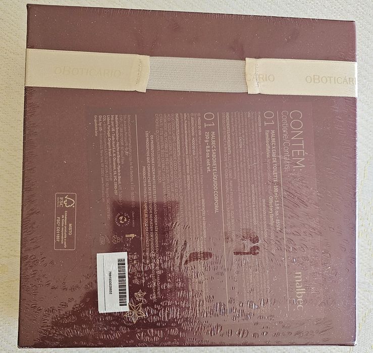 Coffret Malbec Boticário novo