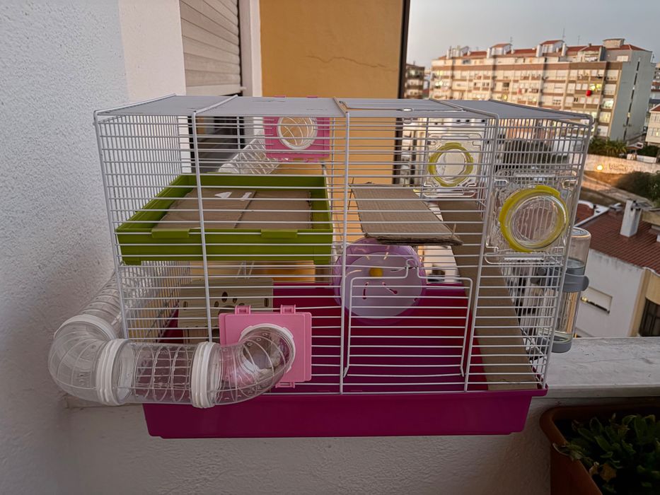 Gaiola hamster + acessórios