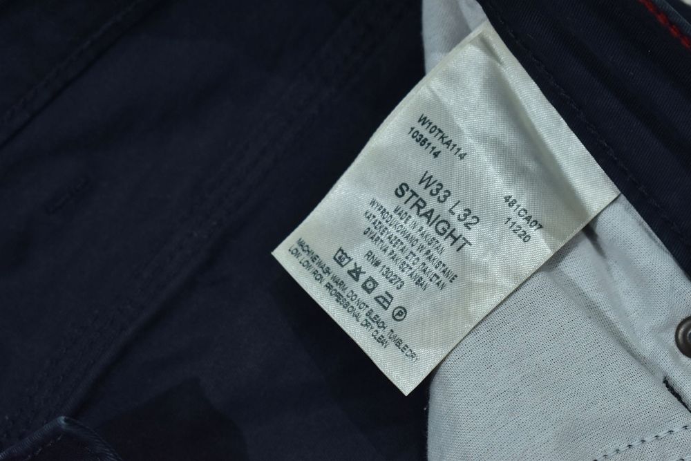 Wrangler Straight Męskie Spodnie W33 L32