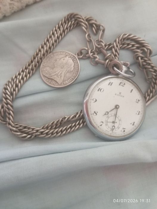 Relógio de bolso antigo EDOX