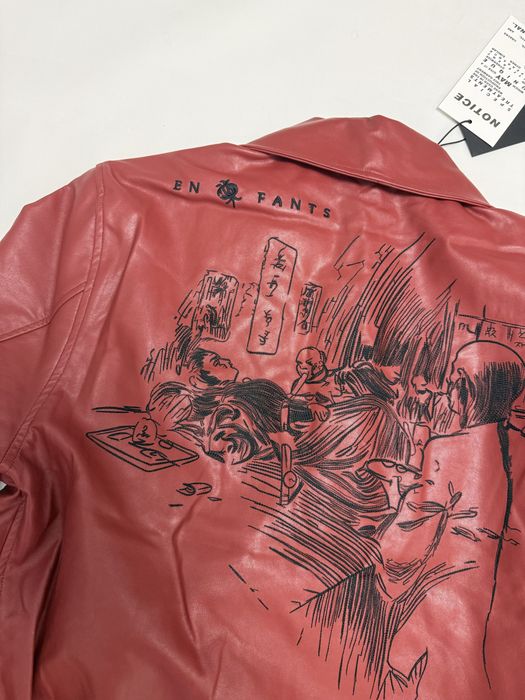 кожаная куртка Enfants Riches Deprimes Erd Leather jacket red M L