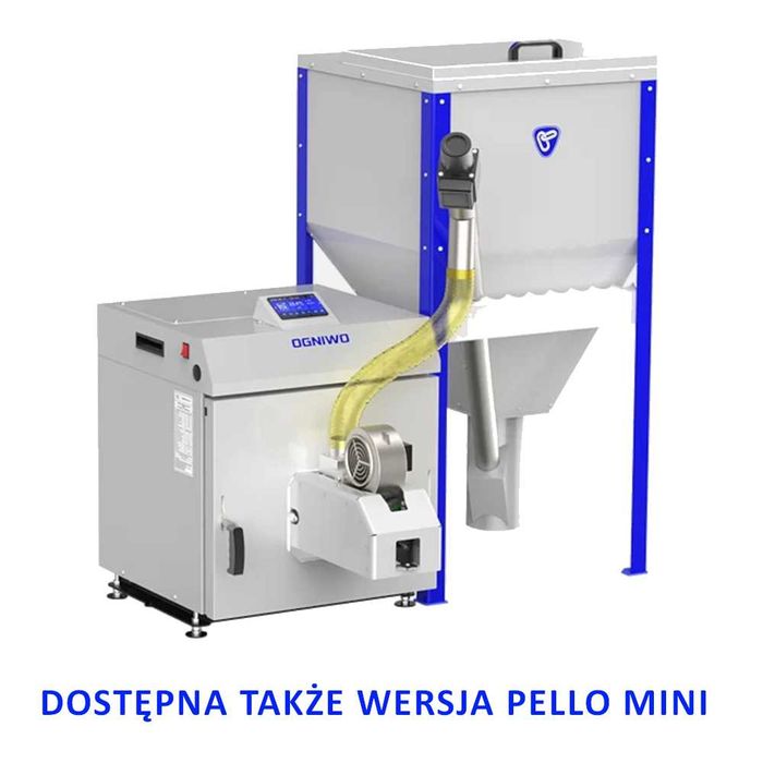 Kocioł, piec na pelet Ogniwo Pello 10 kW - kompaktowy, zgrabny
