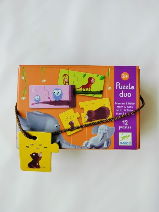 Puzzle Djeco + puzzle encaixe animais +18M64284790927490121