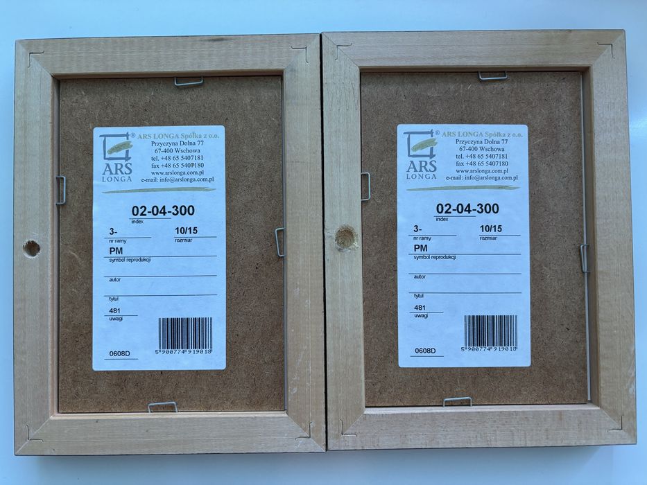 Dwa obrazki w ozdobnej ramce 10x15