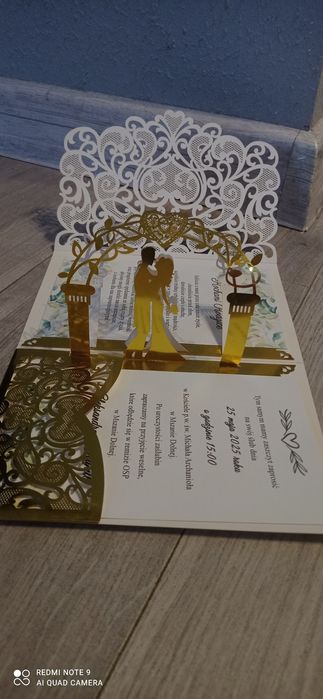 Wyjątkowe zaproszenie dla rodziców na ślub