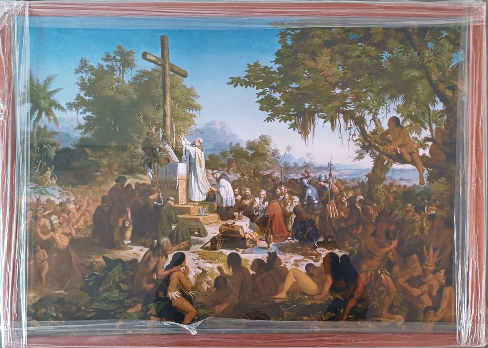 Primeira Missa no Brasil - Reprodução