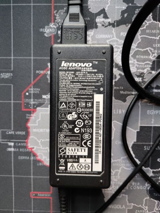 Адаптер для ноутбука Lenovo, ADP-65YB B, 19,5V, 3,33A