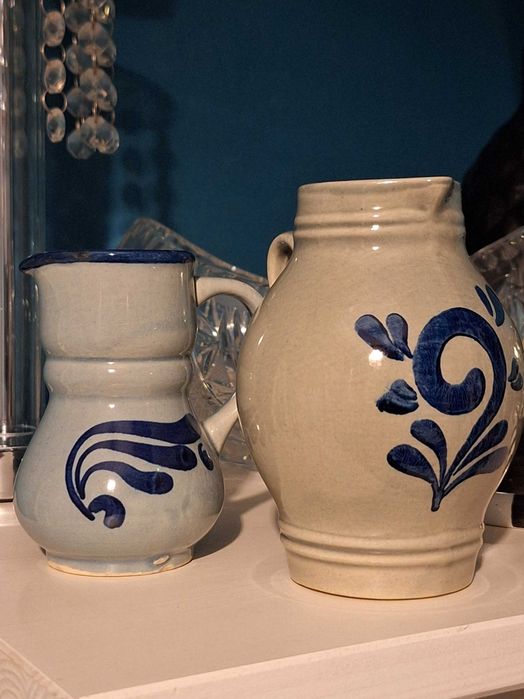 Dwa ceramiczne dzbanuszki ceramika niemiecka