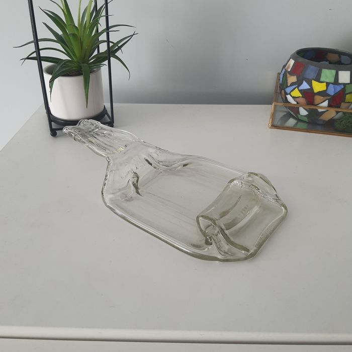 Taca tacka szklana z butelki fusing Nowa