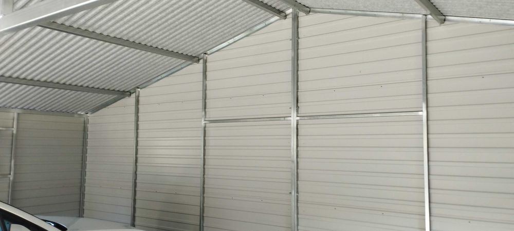 Garaż blaszany 7x6 garaże blaszane  profil poziom 7x5 7x5 6x6 rus-stal