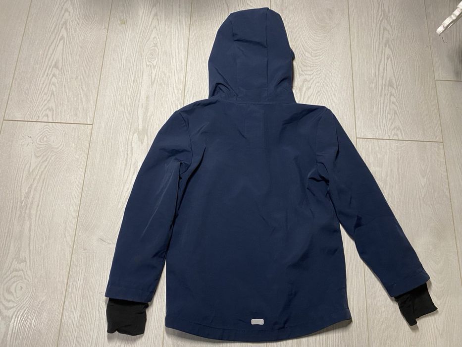 Дитяча демісезонна куртка softshell, 5–6 років (110–116), з капюшоном