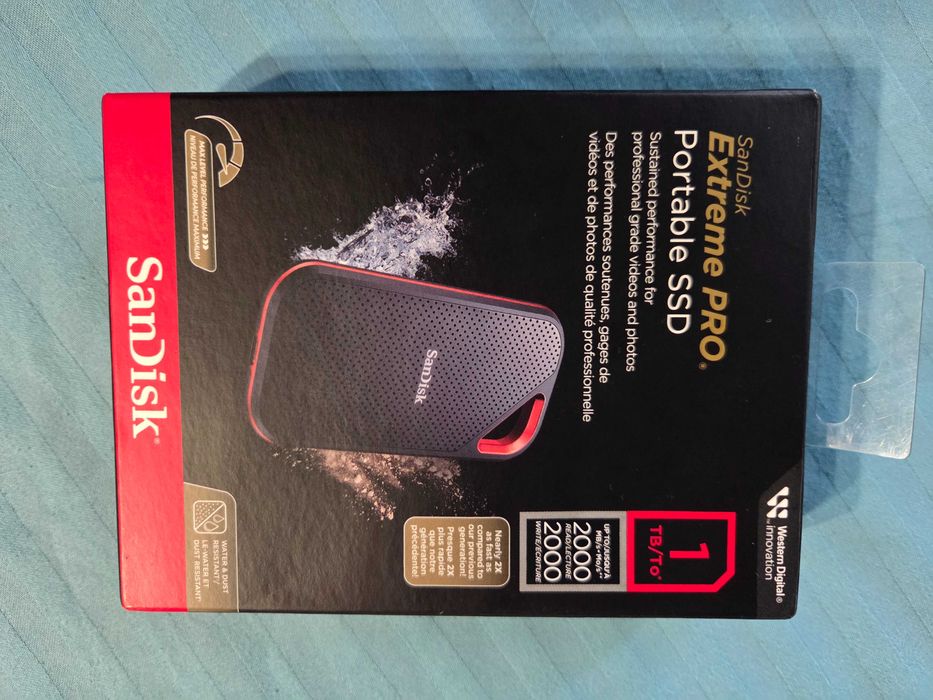 Внешний SSD накопитель 1 TB SanDisk Extreme PRO V2