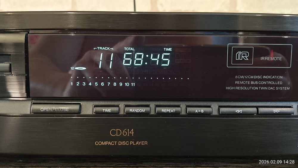 PHILIPS CD-614 Compact Disc Player 1990