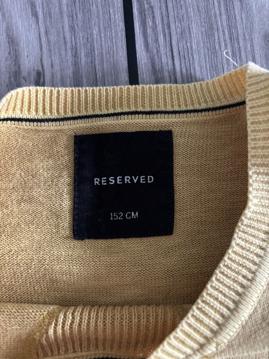 Sweter Reserved 152 żółty