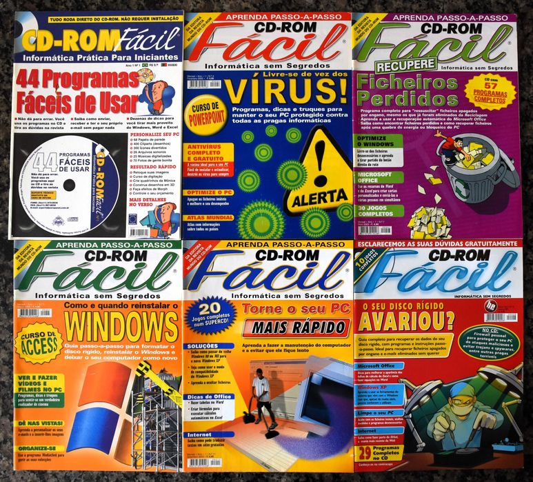 Revistas Mundo do CD-ROM e CD-ROM Fácil
