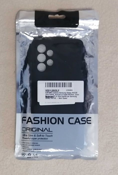 Plecki etui do Samsung Galaxy A33 5G czarne matowe