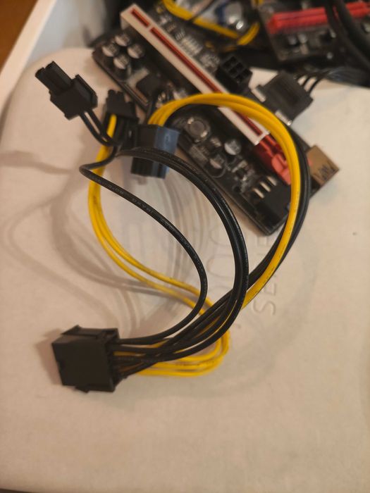 Mining 12 GPU Risers, GPU Splitters plus PSU connector