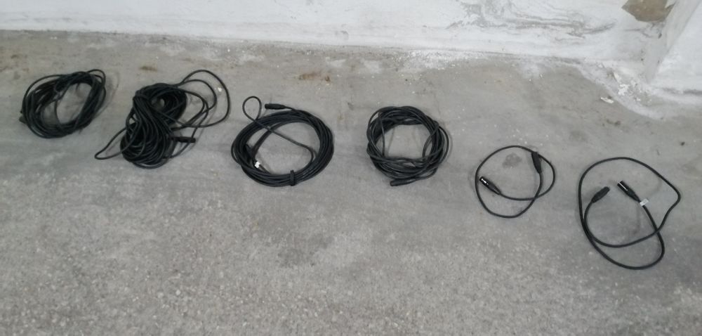 Cabos DMX para luzes como novos