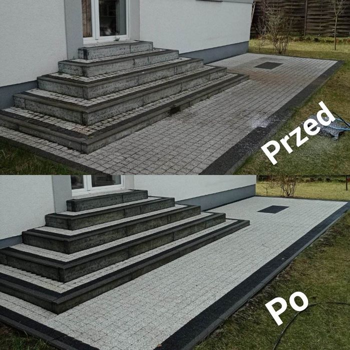 Mycie kostki,elewacji,dachów itp przystępne ceny.