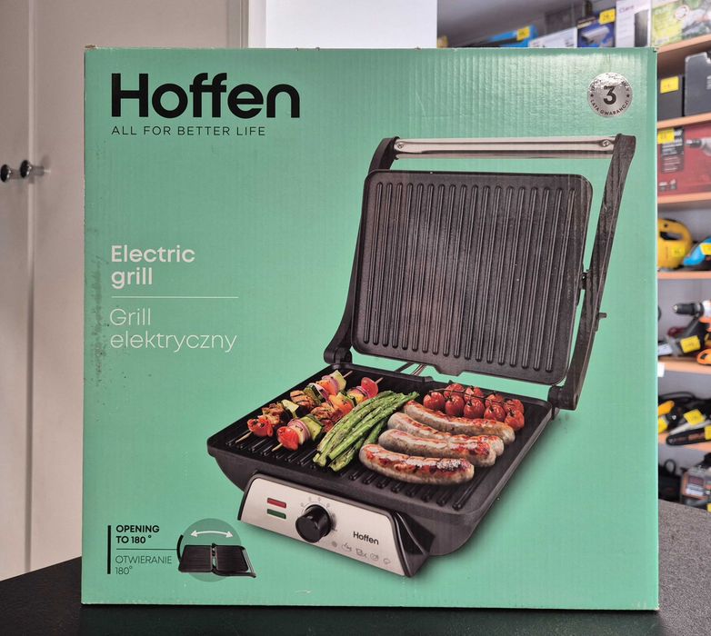 Grill elektryczny HOFFEN HO-00052, 2000W, Komis Jasło Czackiego