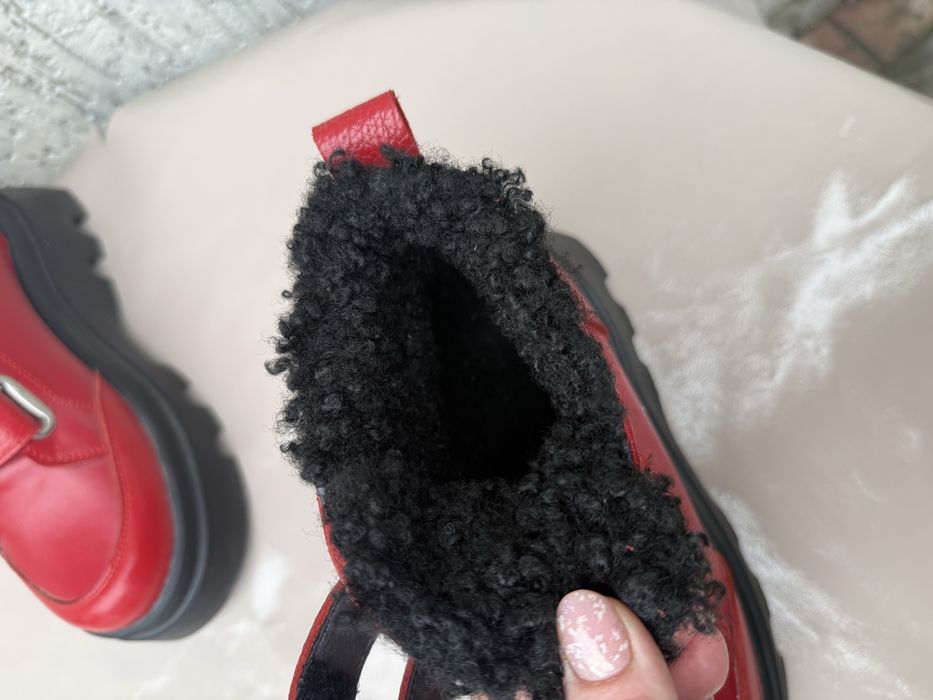 Чоботи з натуральноі шкіри на хутрі