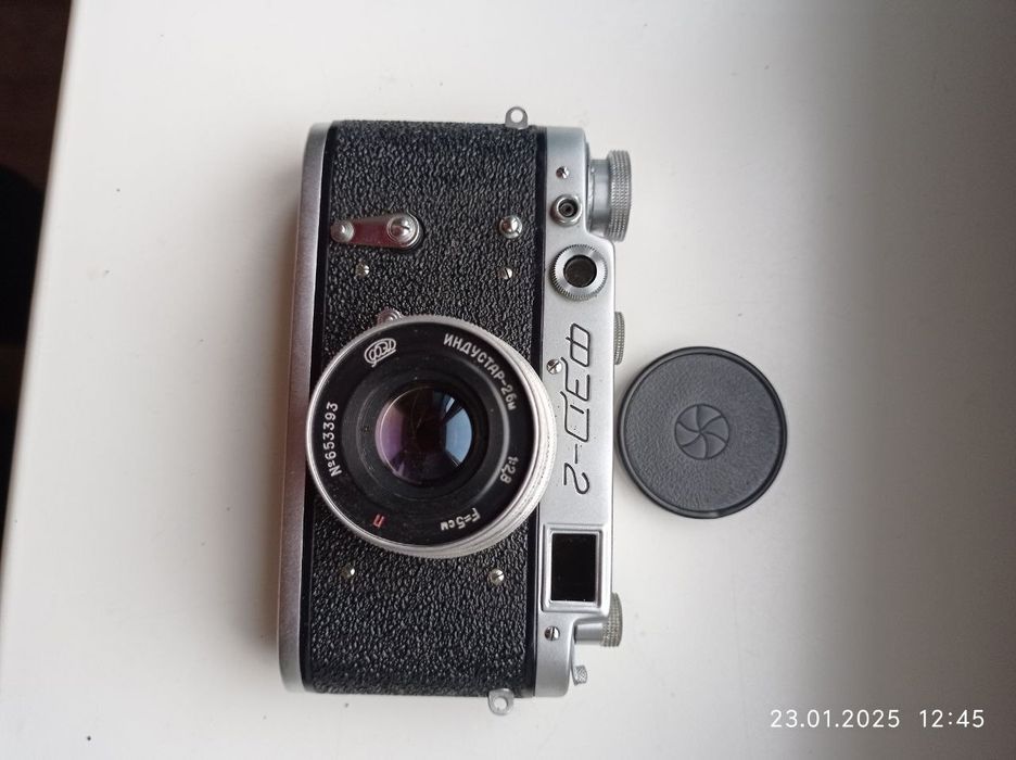 Фотоаппарат ФЄД-2 с объективом Индустар-26м 1:2.8 F=5cm