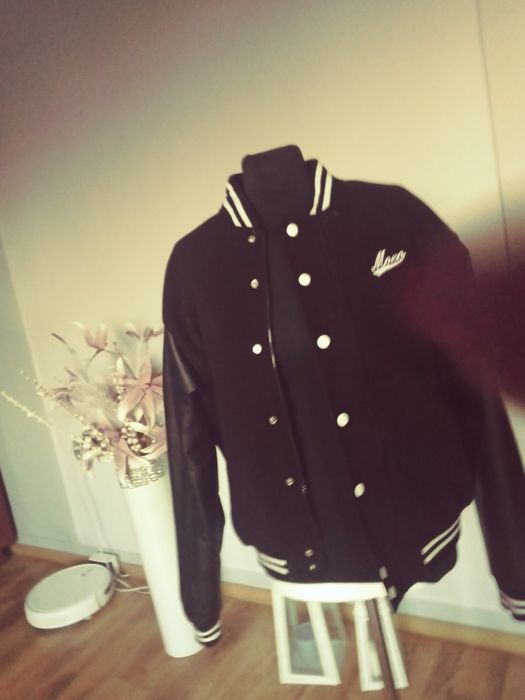 Kurtka czarno biala Moro bombier meska XL