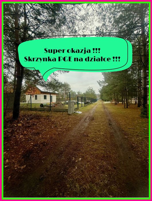 Piękna działka w Bondyrzu !!! Skrzynka PGE!!!