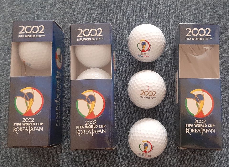 7 Bolas Golfe do Campeonato Mundo Futebol Coreia Japão 2002 Novas