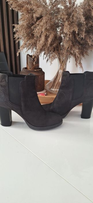 Botki skórzane Badura 38 na slupku