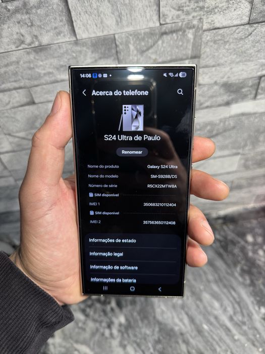 Samsung S24 Ultra 256GB Cinzento