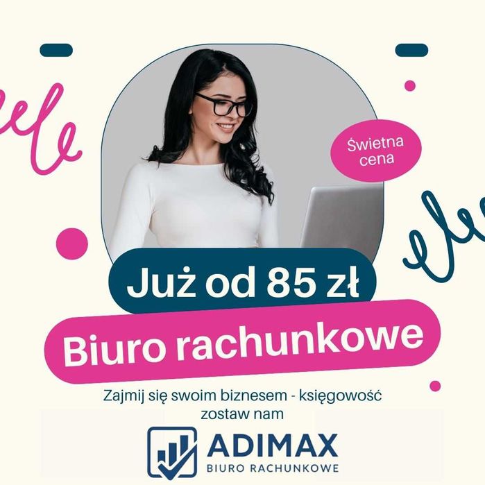 Biuro Rachunkowe od 85zł | Księgowość | JDG | Usługi księgowe KSeF