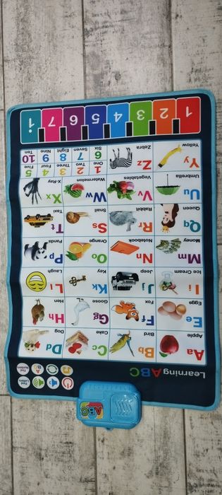 Interaktywna dotykowa mata - język angielski, stan b.dobry