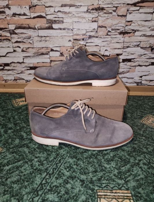 Туфли 43 / 27.5см. Замш и Кожа