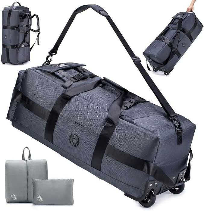 SUCIKORIO Torba Plecak Walizka Podróżna 3w1 na Kółkach 85L XL 78x33x32cm